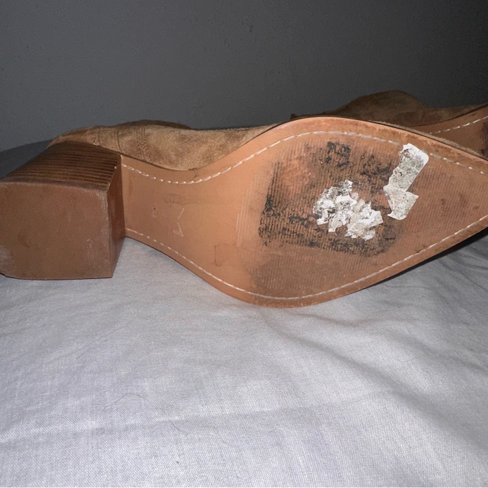 Marc Fisher Camel Suede Boots – Size 10 - Picture 3 of 8